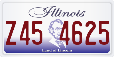 IL license plate Z454625