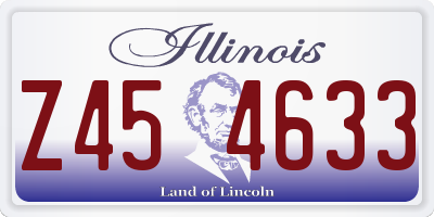 IL license plate Z454633