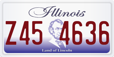 IL license plate Z454636