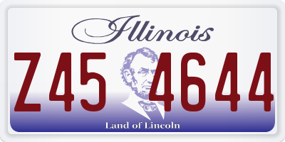IL license plate Z454644