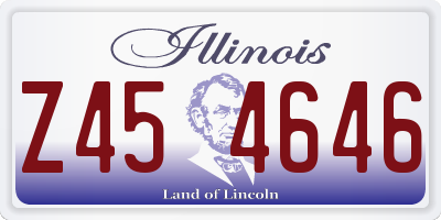 IL license plate Z454646