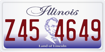 IL license plate Z454649