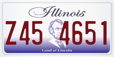 IL license plate Z454651