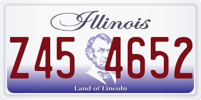 IL license plate Z454652