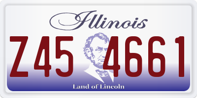 IL license plate Z454661