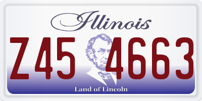 IL license plate Z454663