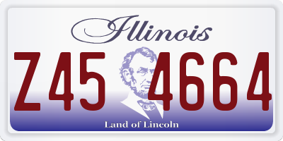IL license plate Z454664