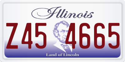 IL license plate Z454665