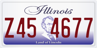 IL license plate Z454677