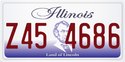 IL license plate Z454686