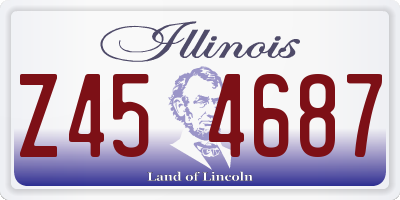 IL license plate Z454687