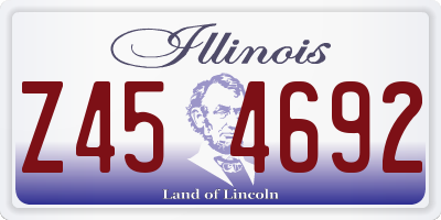 IL license plate Z454692