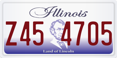 IL license plate Z454705