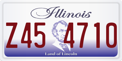 IL license plate Z454710