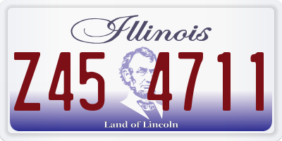 IL license plate Z454711