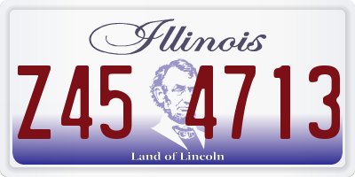 IL license plate Z454713