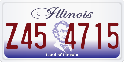 IL license plate Z454715