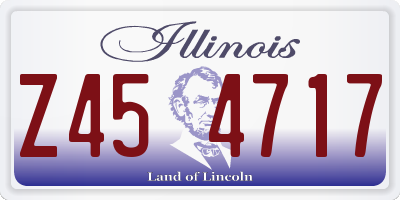 IL license plate Z454717