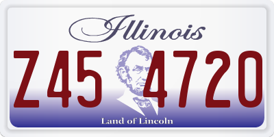 IL license plate Z454720