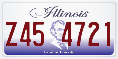 IL license plate Z454721