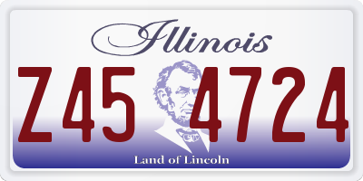 IL license plate Z454724