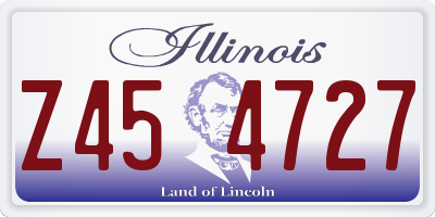 IL license plate Z454727