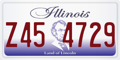 IL license plate Z454729