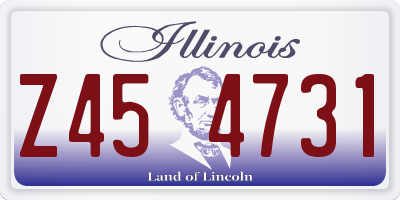 IL license plate Z454731