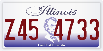 IL license plate Z454733