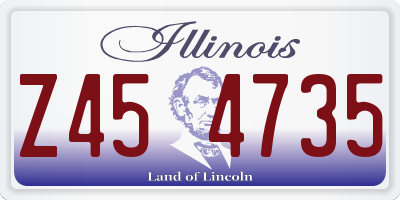 IL license plate Z454735
