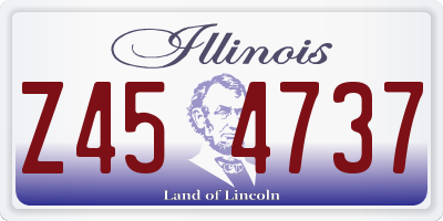 IL license plate Z454737