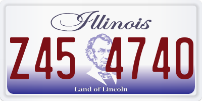 IL license plate Z454740