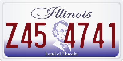 IL license plate Z454741