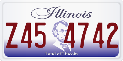 IL license plate Z454742