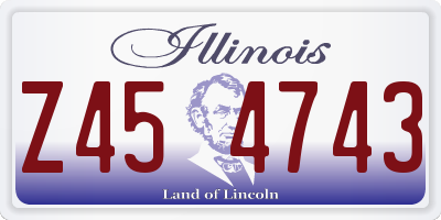 IL license plate Z454743