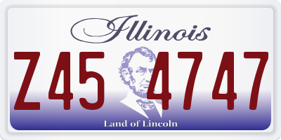 IL license plate Z454747