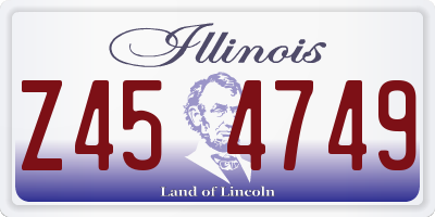 IL license plate Z454749