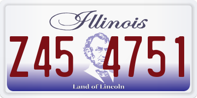 IL license plate Z454751