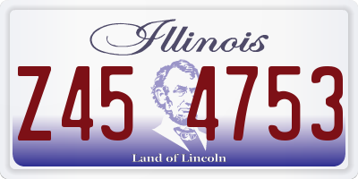 IL license plate Z454753