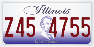 IL license plate Z454755