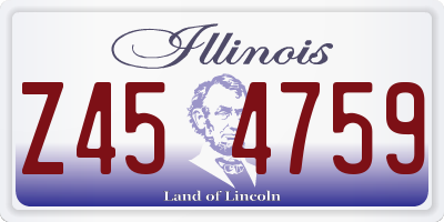 IL license plate Z454759