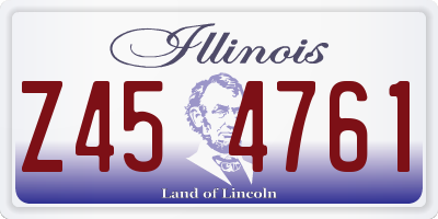 IL license plate Z454761