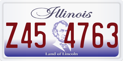 IL license plate Z454763