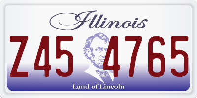 IL license plate Z454765