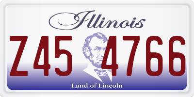 IL license plate Z454766