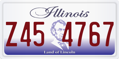 IL license plate Z454767