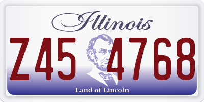 IL license plate Z454768