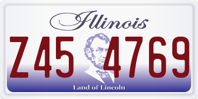 IL license plate Z454769