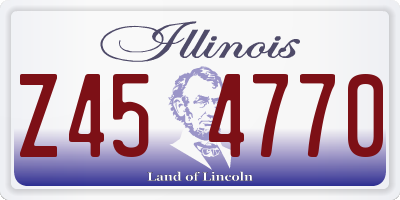 IL license plate Z454770