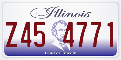 IL license plate Z454771